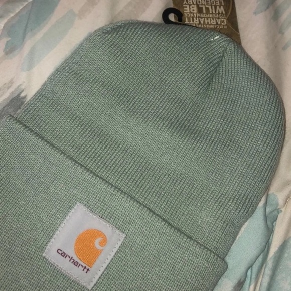 Green Carhartt watch Beanie New with Tags - Picture 3 of 3